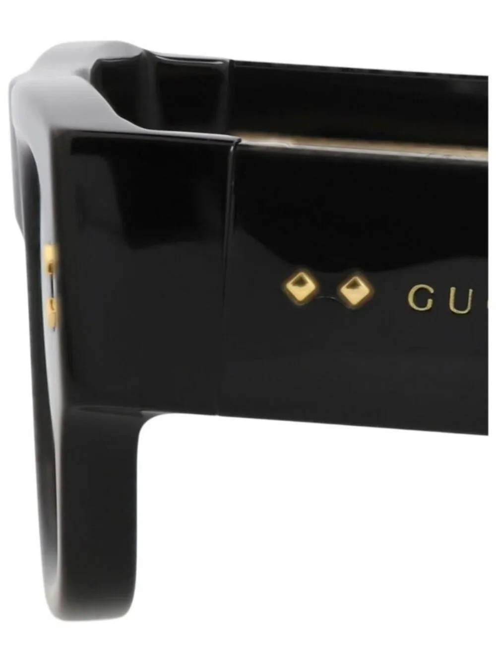 New Gucci Mens Square/Rectangle Black Black Grey Fashion Designer Sunglasses